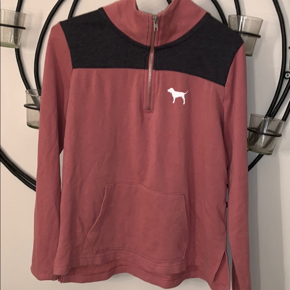 Pink-Victoria’s Secret Quarter zip